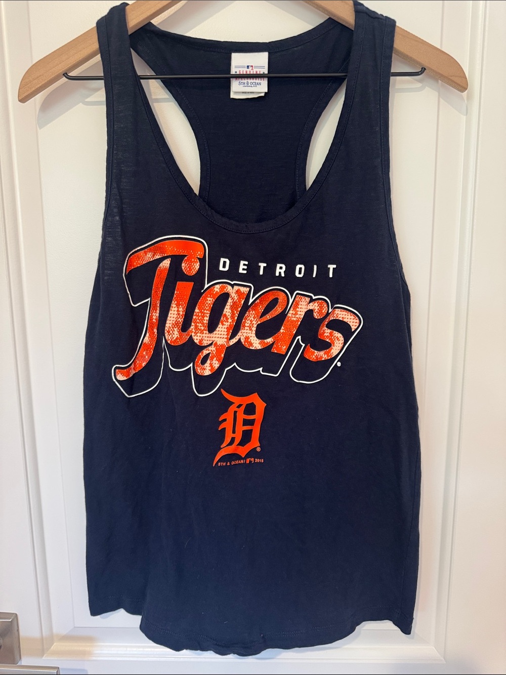 Detroit Tigers Women's Black Graphic Tank Top